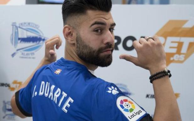 Duarte en su presentación.