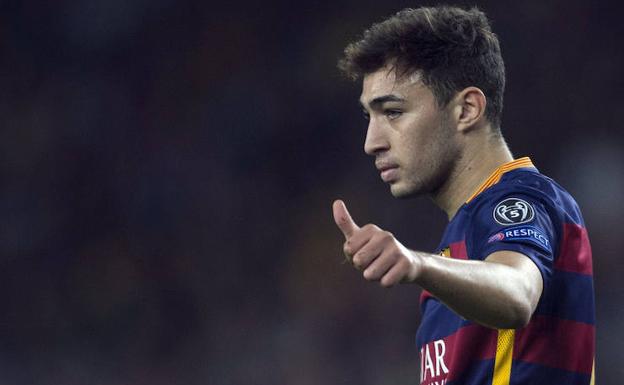 Munir, con la camiseta del Barcelona.