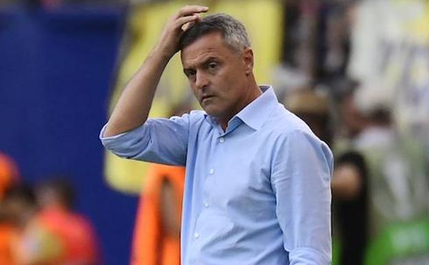 Fran Escribá, durante un partido de la Europa League.