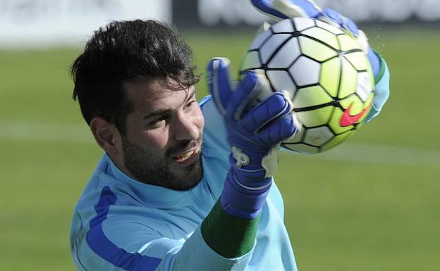 Herrerín, titular contra el Girona.