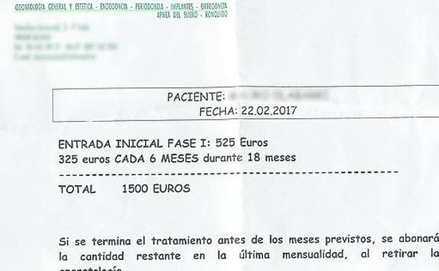 Seis euros por una factura falsa