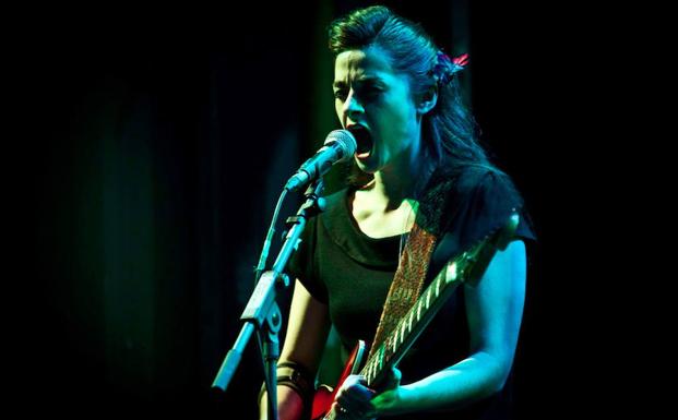 Ainara LeGardon, kontzertu batean./Dani Arrizabalaga