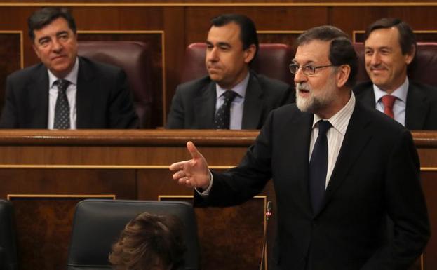 Rajoy en el Congreso./Efe