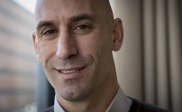 Luis Rubiales, durante la entrevista.