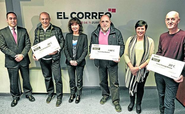 Iker Resa, Carlos de Coz, María Goti, Javier Ortiz, Igone Martínez de Luna e Imanol Aranaga.