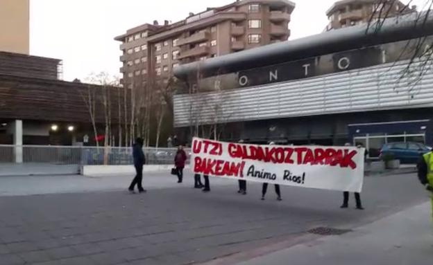 Imagen de la pancarta./E.C.
