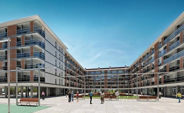 La plaza Euskaltzaleak, que se ubicará en el nuevo Metacal, es una de las inicitivas a favro del euskera./E. C.