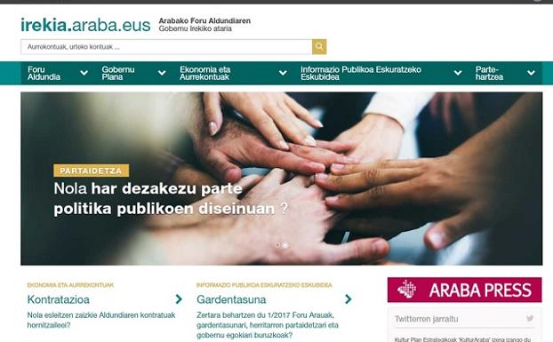 Araba Irekia jarri du abian Arabako Foru Aldundiak