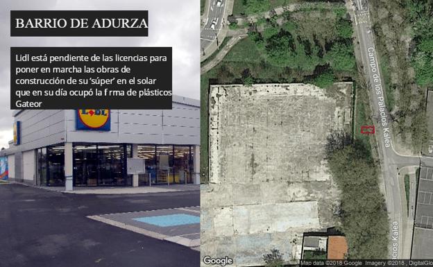 Ubicación en la calle Campo de los Palacios la que Lidl espera abrir un nuevo supermercado.