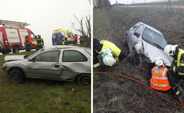 Tráfico recomienda circular con precaución por la red viaria alavesa a causa de la presencia de hielo y nieve./Arabako Foru Suhiltzaileak
