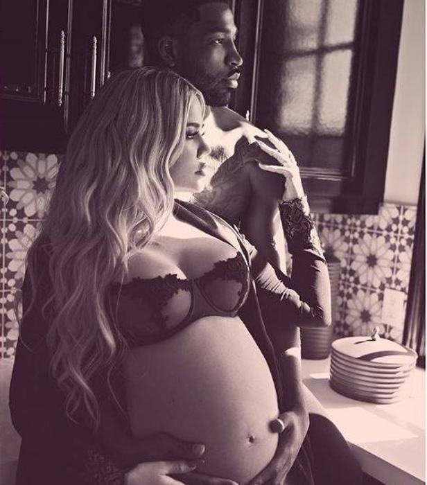 Khloé Kardashian y Tristan Thompson./