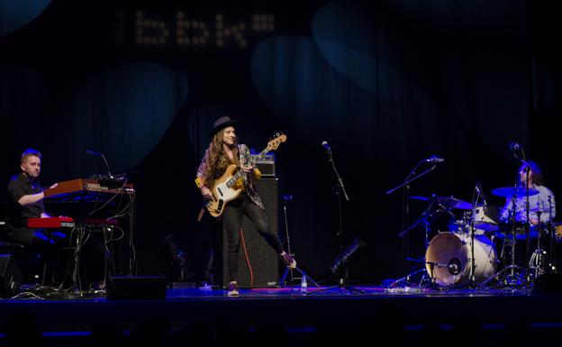 Kinga Glyk tiene 21 años y toca desde los 12 con su padre Irek Glyk //SALA BBK