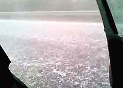 Espectacular granizada en Albacete