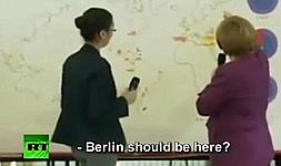 Merkel no sabe situar Berlín en el mapa de Alemania