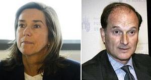 Ana Mato, a la izquierda, y su exmarido, Jesús Sepúlveda, a la derecha./