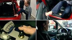 Conduce un coche con los pies