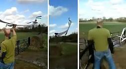 Secuencia del accidente aéreo. /YouTube/
