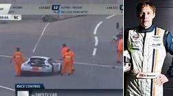 Momento del accidente de Allan Simonsen./