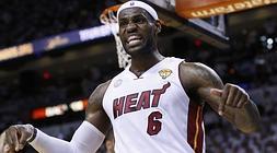 El Elegido', LeBron James, durante el último partido de la final./