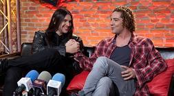 Rafa, primer ganador de 'La Voz', junto a Bisbal./