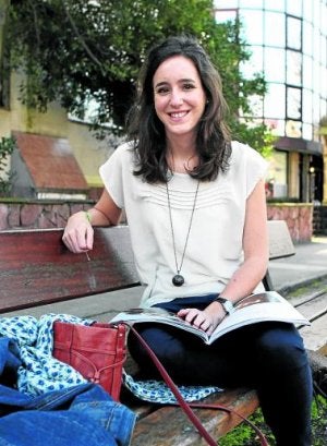 Isabel Echavarría puede escoger residencia gracias a su nota. :: P. URRESTI/