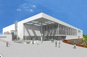 La obra del equipamiento, diseñado para aliviar el saturado Sakoneta, estaba presupuestado en 58 millones de euros. :: E. C./