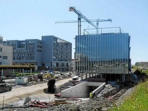 Edificio sede del parque científico de la UPV en el campus de Leioa. /B. Agudo/