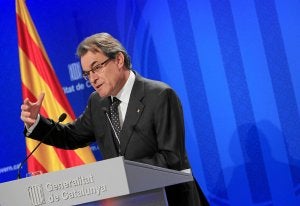 Artur Mas se ha marcado como objetivo obtener apoyo internacional para su consulta soberanista. /EFE/