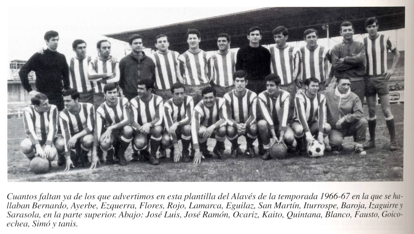 Plantilla del Alavés en la temporada 1967-68./E.C.