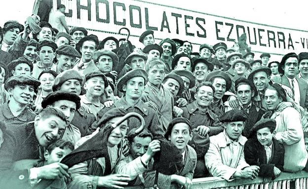 Chocolates Ezquerra ya se promocionaba en las gradas de Mendizorroza a finales de los años 20.