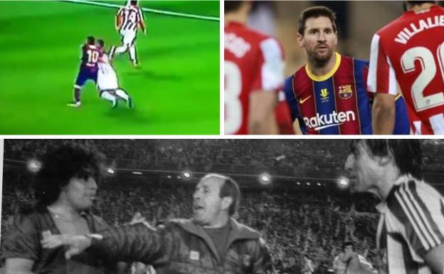 Messi como Maradona, agresión en una final perdida ante el Athletic