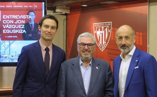Vázquez-Eguskiza y Ercoreca llegaron a la Fundación Athletic de la mano de Aitor Elizegi. /el correo
