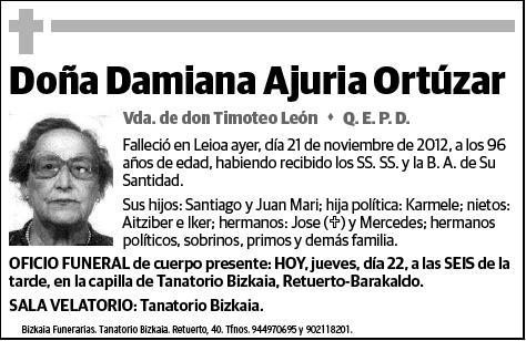 AJURIA ORTUZAR,DAMIANA