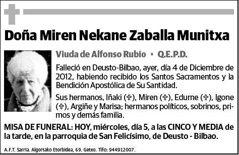 ZABALLA MUNITXA,MIREN NEKANE