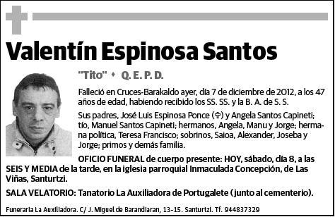 ESPINOSA SANTOS,VALENTIN