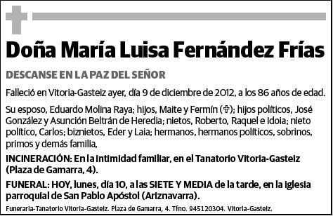 FERNANDEZ FRIAS,MARIA LUISA