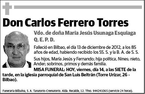 FERRERO TORRES,CARLOS