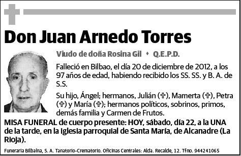 ARNEDO TORRES,JUAN