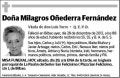 OÑEDERRA FERNANDEZ,MILAGROS