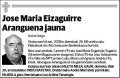 EIZAGUIRRE ARANGUENA,JOSE MARIA