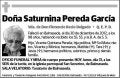 PEREDA GARCIA,SATURNINA