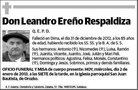EREÑO RESPALDIZA,LEANDRO