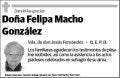 MACHO GONZALEZ,FELIPA