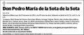 DE LA SOTA DE LA SOTA,PEDRO MARIA