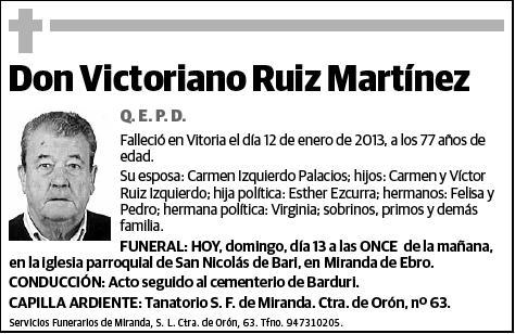 RUIZ MARTINEZ,VICTORIANO