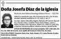 DIAZ DE LA IGLESIA,JOSEFA