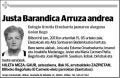 BARANDICA ARRUZA,JUSTA