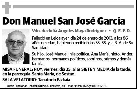 SAN JOSE GARCIA,MANUEL
