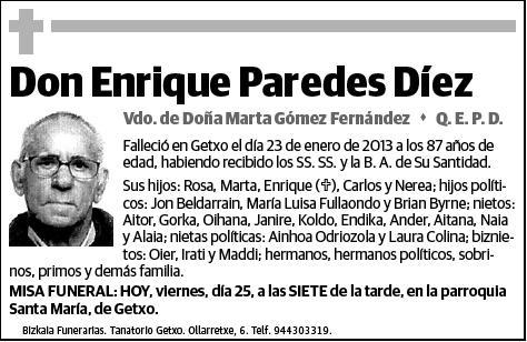 PAREDES DIEZ,ENRIQUE