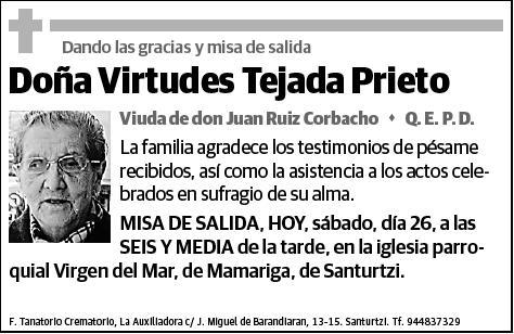 TEJADA PRIETO,VIRTUDES